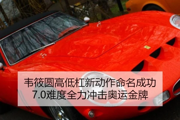 韦筱圆高低杠新动作命名成功 7.0难度全力冲击奥运金牌
